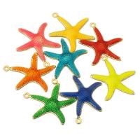 Brass Jewelry Pendants Starfish gold color plated DIY & enamel nickel lead & cadmium free Approx 1mm Sold By PC