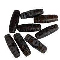 Naturlige tibetanske Agate Dzi Beads, Tibetansk agat, Naturligt & du kan DIY, 40mm, Solgt af PC