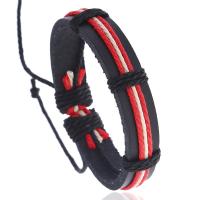 PU cavo bracciali, with Canapa, lavorare a maglia, gioielli di moda & unisex, nessuno, 17-18cm, Venduto da PC