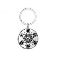 Key Chain, Titanium Stål, Geometrisk mønster, Bærbare & Unisex, flere farver til valg, 32x35x30mm, Solgt af PC