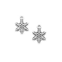 Zinc Alloy Pendler, Snowflake, antik sølv farve forgyldt, Unisex & hule, nikkel, bly & cadmium fri, 13x19mm, Ca. 100pc'er/Bag, Solgt af Bag