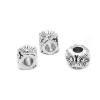 Zink Alloy Flower Pärlor, Blomma, antik silver pläterad, DIY, nickel, bly och kadmium gratis, 5.25mm, Ca 100PC/Bag, Säljs av Bag