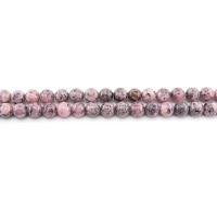 Farvet granit Bead, Runde, poleret, du kan DIY, lilla, nikkel, bly & cadmium fri, 10mm, Ca. 38pc'er/Strand, Solgt af Strand