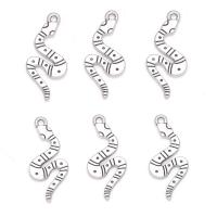 Zink Alloy Animal Hängen, Snake, antik silver pläterad, Unisex, nickel, bly och kadmium gratis, 11x24mm, Ca 100PC/Bag, Säljs av Bag