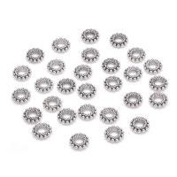 Zinc Alloy Spacer Kralen, Donut, antiek zilver plated, DIY, nikkel, lood en cadmium vrij, 8mm, Ca 100pC's/Bag, Verkocht door Bag