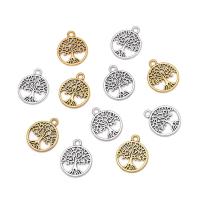 Zinc Alloy Pendler, Tree of Life, forgyldt, Unisex & hule, flere farver til valg, nikkel, bly & cadmium fri, 15.50x18.50mm, Ca. 100pc'er/Bag, Solgt af Bag