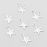 Zink Alloy Star Pendant, antik silver pläterad, Unisex, nickel, bly och kadmium gratis, 15.36x17mm, Ca 100PC/Bag, Säljs av Bag