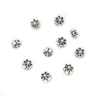 Zinklegering Flower Kralen, Zinc Alloy, Bloem, antiek zilver plated, DIY, nikkel, lood en cadmium vrij, 6.10mm, Ca 100pC's/Bag, Verkocht door Bag