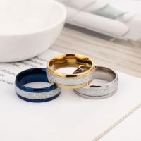 Titanium Steel Finger Ring epoxy gel Unisex Sold By PC