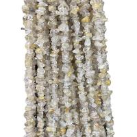 Prirodni kvarc nakit Beads, Rutil kvarc, Nepravilan, uglađen, možete DIY, 3x5mm, Približno 300računala/Strand, Prodano Per Približno 80 cm Strand