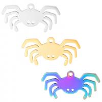 Titanium Steel Pendants Crab Vacuum Ion Plating Unisex Sold By PC