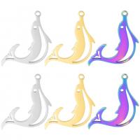 Titanium Steel Pendants Dolphin Vacuum Ion Plating Unisex Sold By PC