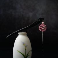 Hair Stick Wood with Acetate & Zinc Alloy & for woman 180mm Sold By PC