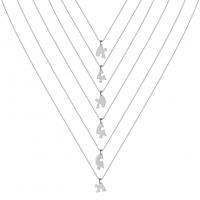 Collana in acciaio inossidabile, 304 acciaio inox, with 5 extender chain, Placcato oro 18K, gioielli di moda & per la donna, nessuno, 30x26.30mm, Lunghezza 45 cm, Venduto da PC