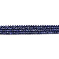 Barwiony granit Koralik, Koło, obyty, DIY, lapis lazuli, 6mm, około 62komputery/Strand, sprzedane przez Strand