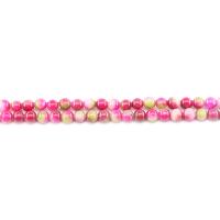 Jade Rainbow Bead, Runde, poleret, du kan DIY, blandede farver, 6mm, Ca. 62pc'er/Strand, Solgt af Strand