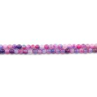 Jade Rainbow Bead, Rund, polerad, DIY, blandade färger, 6mm, Ca 62PC/Strand, Säljs av Strand