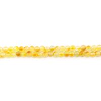 jade colorida grânulos, miçangas, Roda, polido, DIY, amarelo, 6mm, Aprox 62PCs/Strand, vendido por Strand