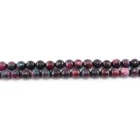 Jade Rainbow Bead, Rund, polerad, DIY & fasetterad, blandade färger, 10mm, Ca 38PC/Strand, Säljs av Strand