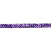 tingido de mármore grânulos, miçangas, Roda, polido, DIY, roxo, 4mm, Aprox 90PCs/Strand, vendido por Strand