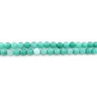 Färgat Marmor Bead, Rund, polerad, DIY, grön, 10mm, Ca 38PC/Strand, Säljs av Strand