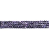 Granito tinto perla, Cerchio, lucido, DIY, viola, 4mm, Appross. 90PC/filo, Venduto da filo