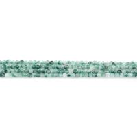 Light Mottle Green Jade Bead, Runde, poleret, du kan DIY & facetteret, grøn, 4mm, Ca. 90pc'er/Strand, Solgt af Strand