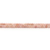 Värjätty Marble Helmi, Pyöreä, kiiltävä, tee-se-itse, vaaleanpunainen, 4mm, N. 90PC/Strand, Myymät Strand