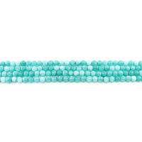 tingido de mármore grânulos, miçangas, Roda, polido, DIY, azul, 6mm, Aprox 62PCs/Strand, vendido por Strand