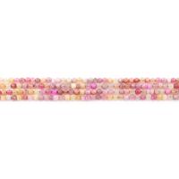 Jade Rainbow Bead, Runde, poleret, du kan DIY & facetteret, blandede farver, 4mm, Ca. 90pc'er/Strand, Solgt af Strand