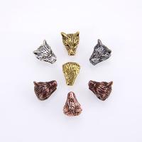 Zinklegering Sieraden Kralen, Zinc Alloy, Wolf, plated, Vintage & DIY, meer kleuren voor de keuze, nikkel, lood en cadmium vrij, 12x10x8mm, Verkocht door PC