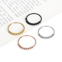 Titantium Steel Finger Ring, Titanium Steel, divat ékszerek & egynemű & különböző méretű a választás, több színt a választás, Által értékesített PC