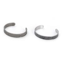 Titanium Steel Σφαλιάρα Bangle, κοσμήματα μόδας & για τον άνθρωπο, περισσότερα χρώματα για την επιλογή, 10mm, Εσωτερική διάμετρος:Περίπου 62mm, Sold Με PC