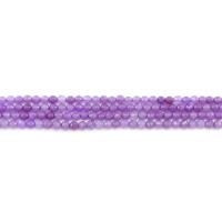 Färgat Marmor Bead, Rund, polerad, DIY & fasetterad, purpur, 4mm, Ca 90PC/Strand, Säljs av Strand