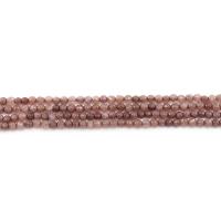 Färgat Marmor Bead, Rund, polerad, DIY & fasetterad, kaffe färg, 4mm, Ca 90PC/Strand, Säljs av Strand