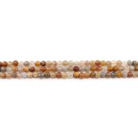 Lettere Imperial Jade Bead, Runde, poleret, du kan DIY & facetteret, blandede farver, 6mm, Ca. 62pc'er/Strand, Solgt af Strand