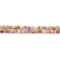 Jade Rainbow Bead, Rund, polerad, DIY, blandade färger, 10mm, Ca 38PC/Strand, Säljs av Strand