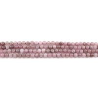 tingido de mármore grânulos, miçangas, Roda, polido, DIY, roxo, 6mm, Aprox 62PCs/Strand, vendido por Strand