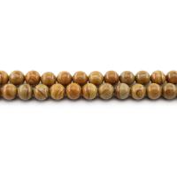 Grain stenen kralen, Grain Stone, Ronde, gepolijst, DIY & verschillende grootte voor keus, geel, Per verkocht Ca 38 cm Strand