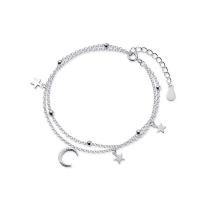 Bracelets en argent sterling, argent sterling 925, pour femme & avec strass, plus de couleurs à choisir, Longueur Environ 6.69 pouce, Vendu par PC