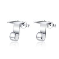 Brass Stud Earring platinum plated fashion jewelry & for woman nickel lead & cadmium free Sold By Pair