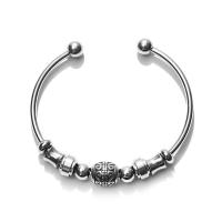 Bracelet en acier inoxydable, Acier inoxydable 304, poli, bijoux de mode & pour femme, couleur originale, 3mm, Diamètre intérieur:Environ 71mm, Vendu par PC