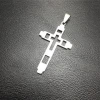 Pendants Cruach Cross dhosmálta, 304 Cruach dhosmálta, unisex & stíleanna éagsúla do rogha, dathanna níos mó le haghaidh rogha, 25x40mm, Díolta De réir PC