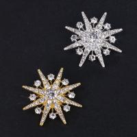 Rhinestone Brooch Zinc Alloy fashion jewelry & for woman & with rhinestone nickel lead & cadmium free Sold By PC