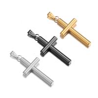 Nerezová ocel Cross Přívěsky, 304 Stainless Steel, Kříž, DIY, více barev na výběr, 17x31mm, Prodáno By PC