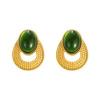 Resin Earring Zinc Alloy with Resin gold color plated fashion jewelry & for woman Sold By Pair