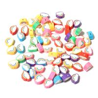 Polymer Ton Perlen , Wolke, DIY, gemischte Farben, 10x7mm, ca. 50PCs/Tasche, verkauft von Tasche