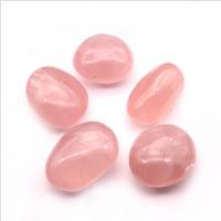 Rose Quartz Decoration Ellipse for home and office pink 15-30mm Sold By Bag