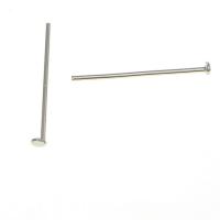 Brass headpin, Messinki, platina väri päällystetty, 30x0.70mm, 4760PC/KG, Myymät KG