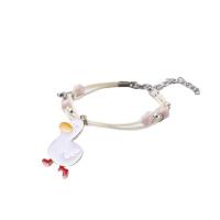 Porcelain Bracelet Zinc Alloy with Porcelain & for woman & enamel Length Approx 7.06 Inch Sold By Lot